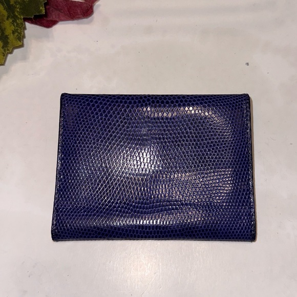 Gucci Textured Leather Card Wallet Purple - Picture 3 of 6
